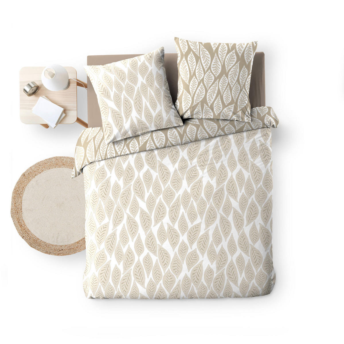 BETTWÄSCHE Mareva 240/220 cm - Beige, Naturmaterialien (220/240cm) - Douceur d´intérieur