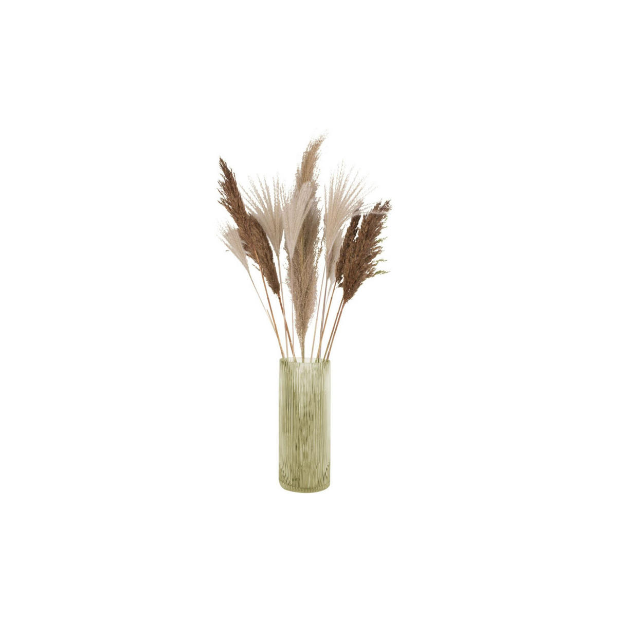 VASE Allure Straight Grün 12/12/30 cm - Grün, Glas (12/30cm) - Present Time