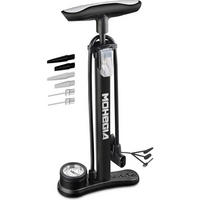 FAHRRADPUMPE mit Manometer 160 PSI Schwarz - Schwarz, Metall (16/41.9/19.1cm)
