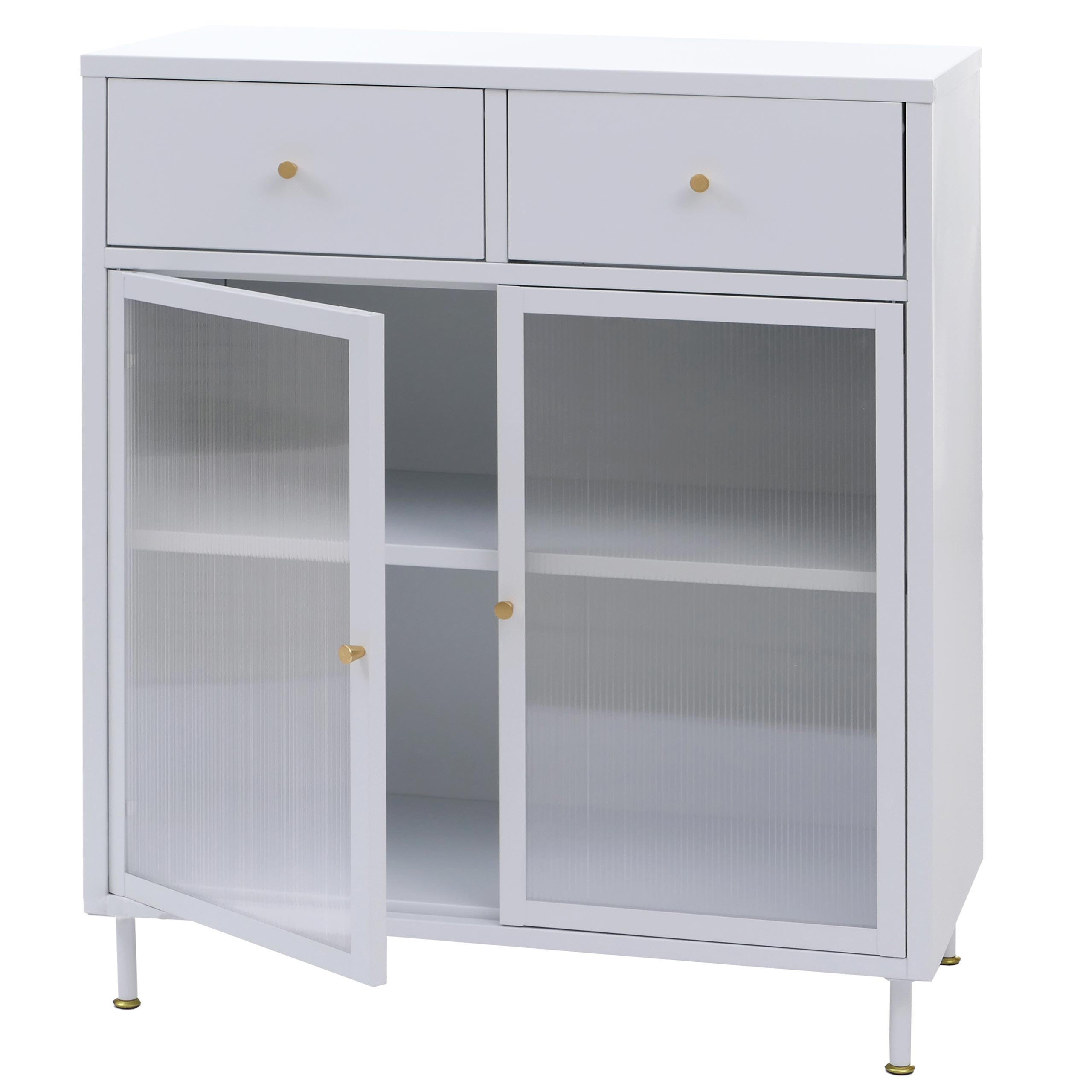 KOMMODE Weiß - Weiß, Metall (80/96/40cm) - MCW