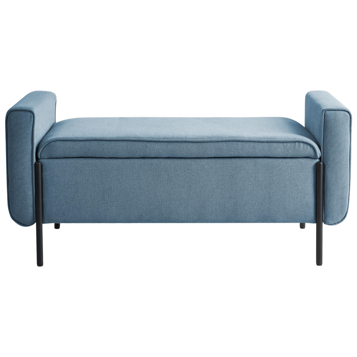 SITZBANK Blau Lewes - Blau/Schwarz, Textil (114/55/50cm) - Beliani