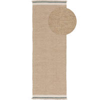 WOLLTEPPICH-LÄUFER Karla Beige 80x250 cm - Beige, Textil (80/1cm) - KUNSTLOFT