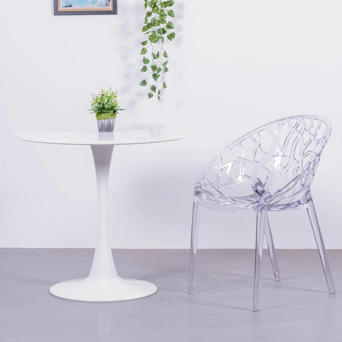 STUHL Kunststoff Transparent - Transparent, Kunststoff (59/79/57cm) - Nest Dream