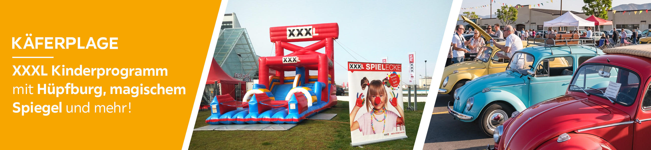 KÄFERPLAGE - XXXL Kinderprogramm mit Hüpfburg, magischem Spiegel und mehr!