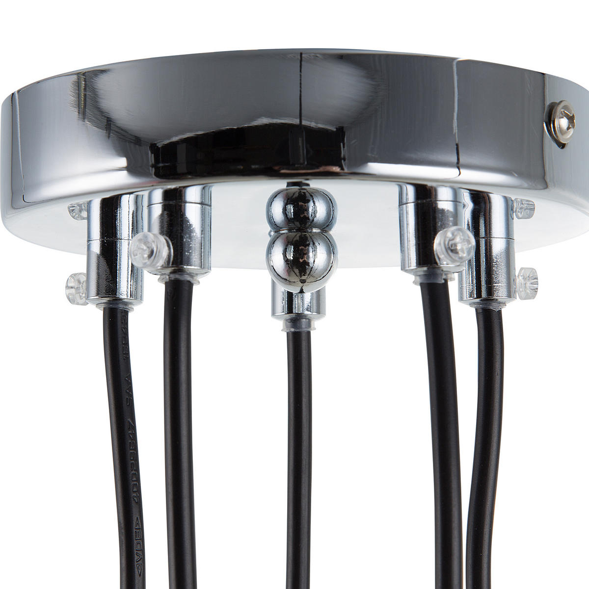 HÄNGELEUCHTE Savio 18/18/111 cm - Schwarz, Metall (18/18/111cm) - Beliani