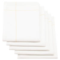 GESCHIRRTÜCHER, 5er-Set, 45x65 cm, 60% Baumwolle, 40% Leinen, Weiß - Weiß, Textil (45/65cm) - Zollner