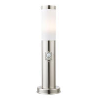 LED AUSSENLEUCHTE Edelstahl Silber - Silberfarben, Metall (12.7/12.7/45cm) - Globo Lighting