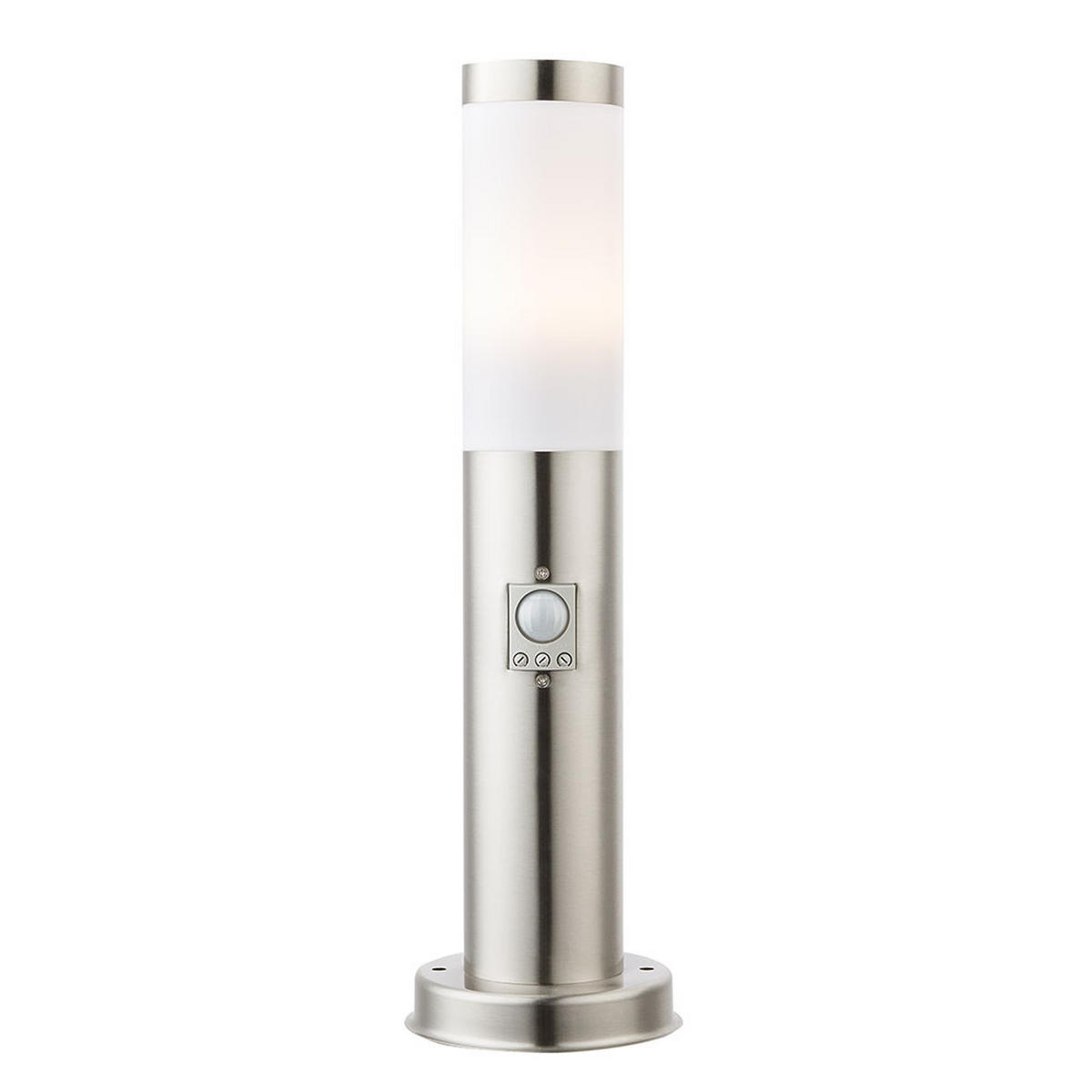 LED AUSSENLEUCHTE Edelstahl Silber - Silberfarben, Metall (12.7/12.7/45cm) - Globo Lighting