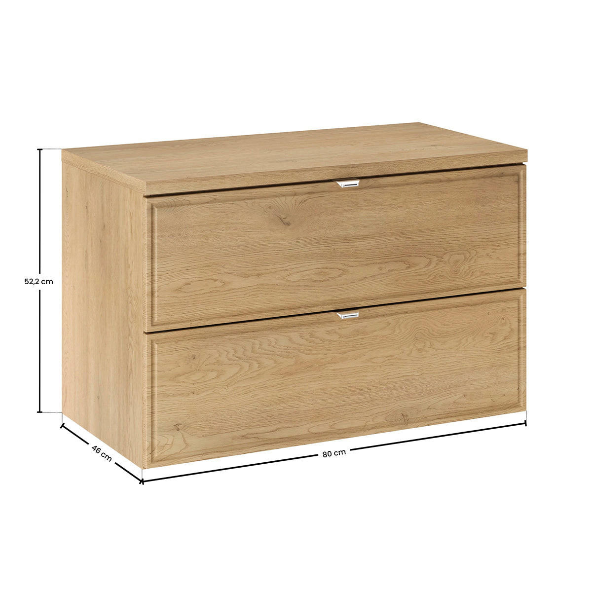 DONJI ELEMENT ZA UMIVAONIK 80cm Elias Drvo - smeđa, drvni materijal (80/52.2/46cm) - Petits-meubles