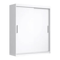 SCHWEBETÜRENSCHRANK VIVA 200/215,5/59cm 2-türig Weiß - Weiß, Holzwerkstoff (200/215.5/59cm) - MASSENO