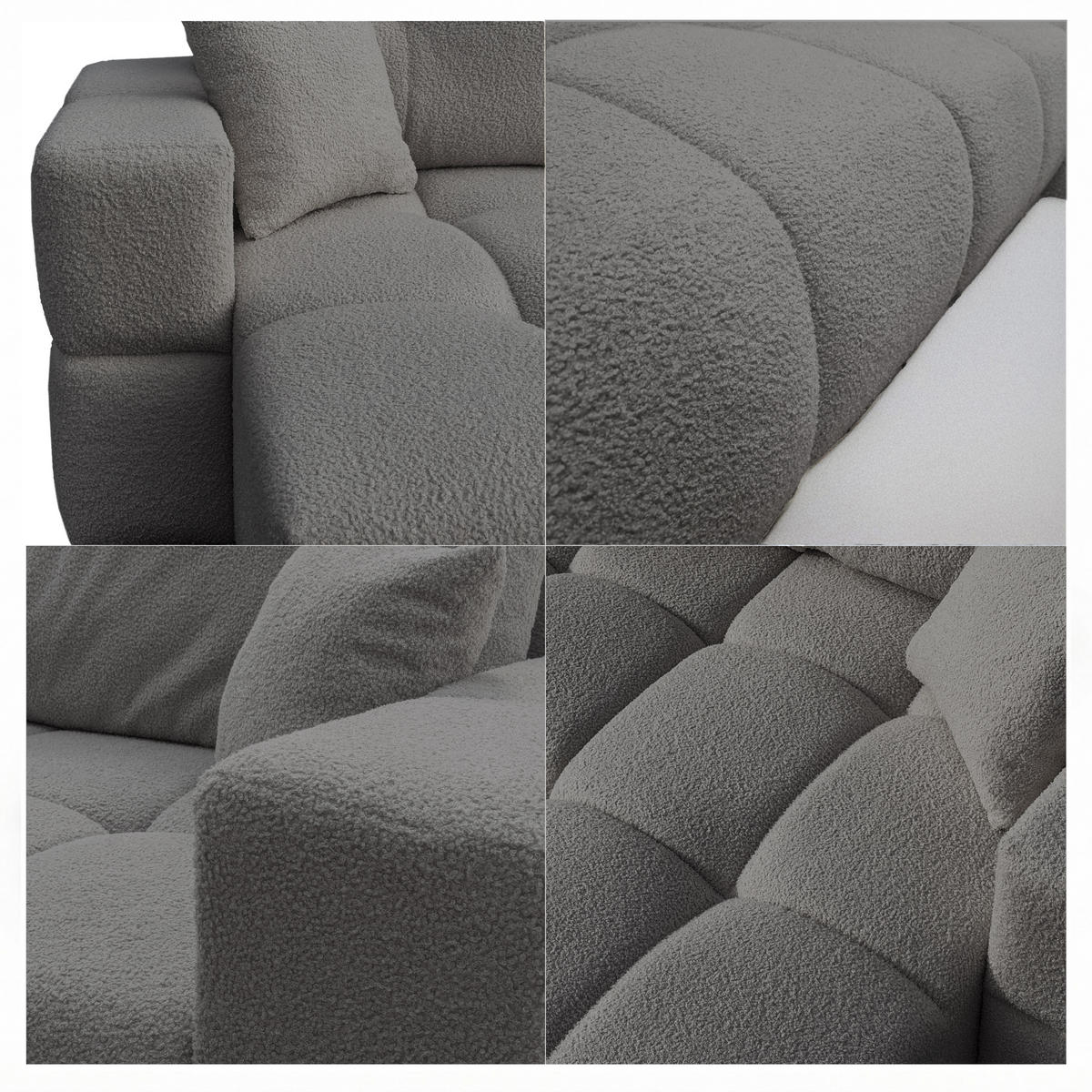ECKSOFA BUENO mit Schlaffunktion und Bettkasten Dunkelgrau - Dunkelgrau, Kunststoff/Textil (250/148cm) - Idohome