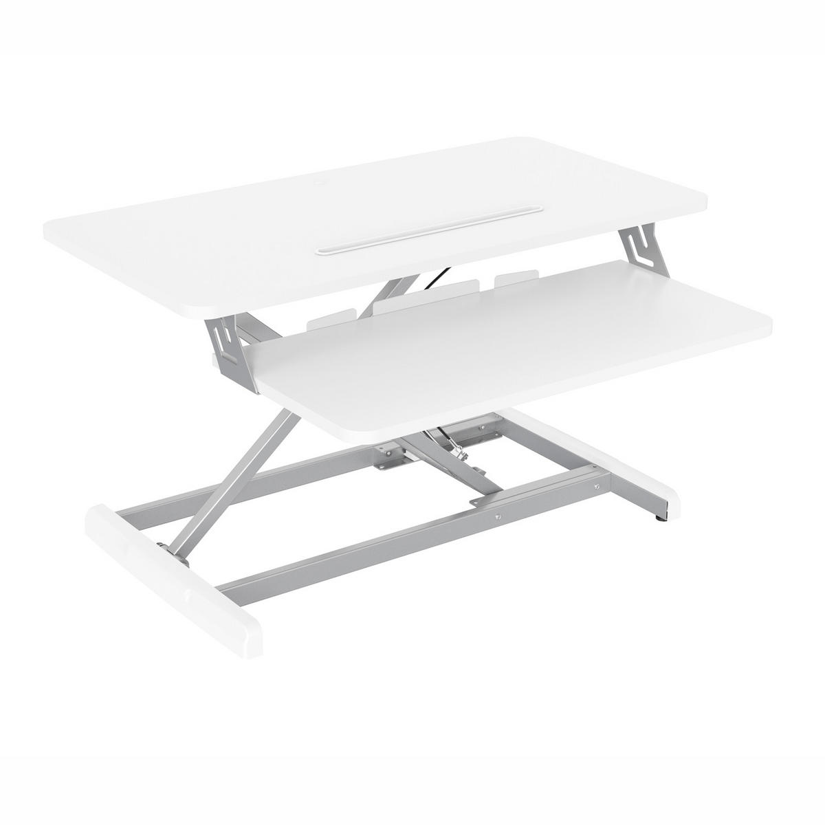 SCHREIBTISCHAUFSATZ Busan Weiß - Weiß, Metall (65/77/49cm) - SVITA