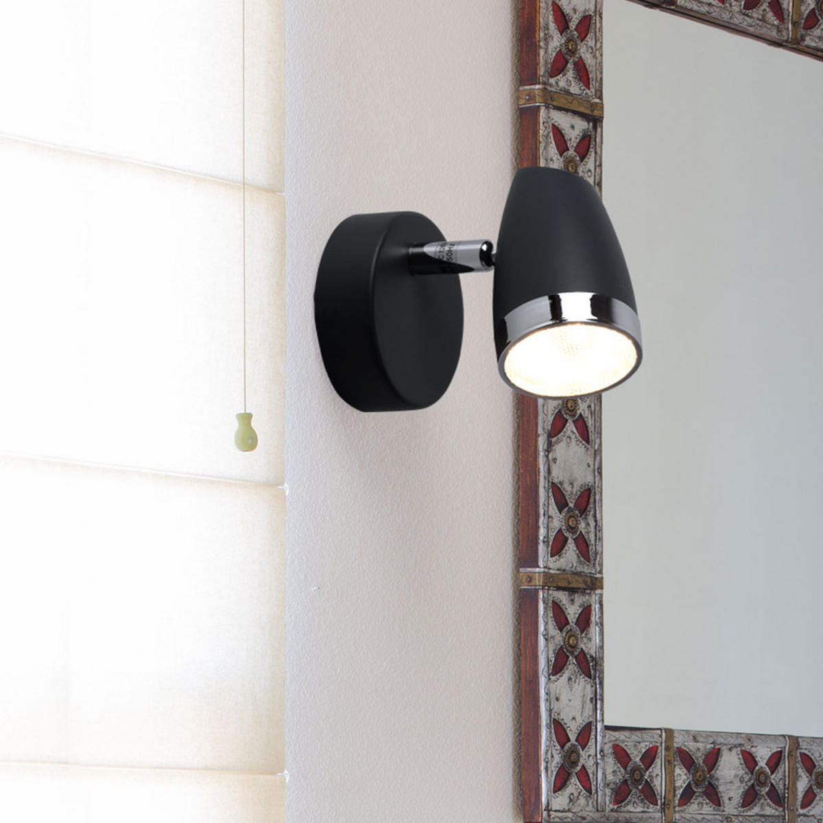 LED WANDLEUCHTE NERO Anthrazit 2er Set - Anthrazit, Metall (8/9/13.5cm)