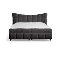BOXBETT Nova In Rolf - Anthrazit, Holzwerkstoff/Textil (140/200cm) - Fun Möbel