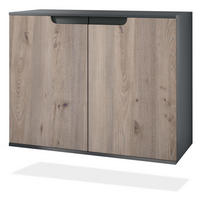 KOMMODE Sylt Eiche Nordic - Silbereichenfarben, Holzwerkstoff (92.5/73.5/35cm) - Vladon