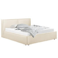 POLSTERBETT - Creme, Textil (200/200cm) - home24