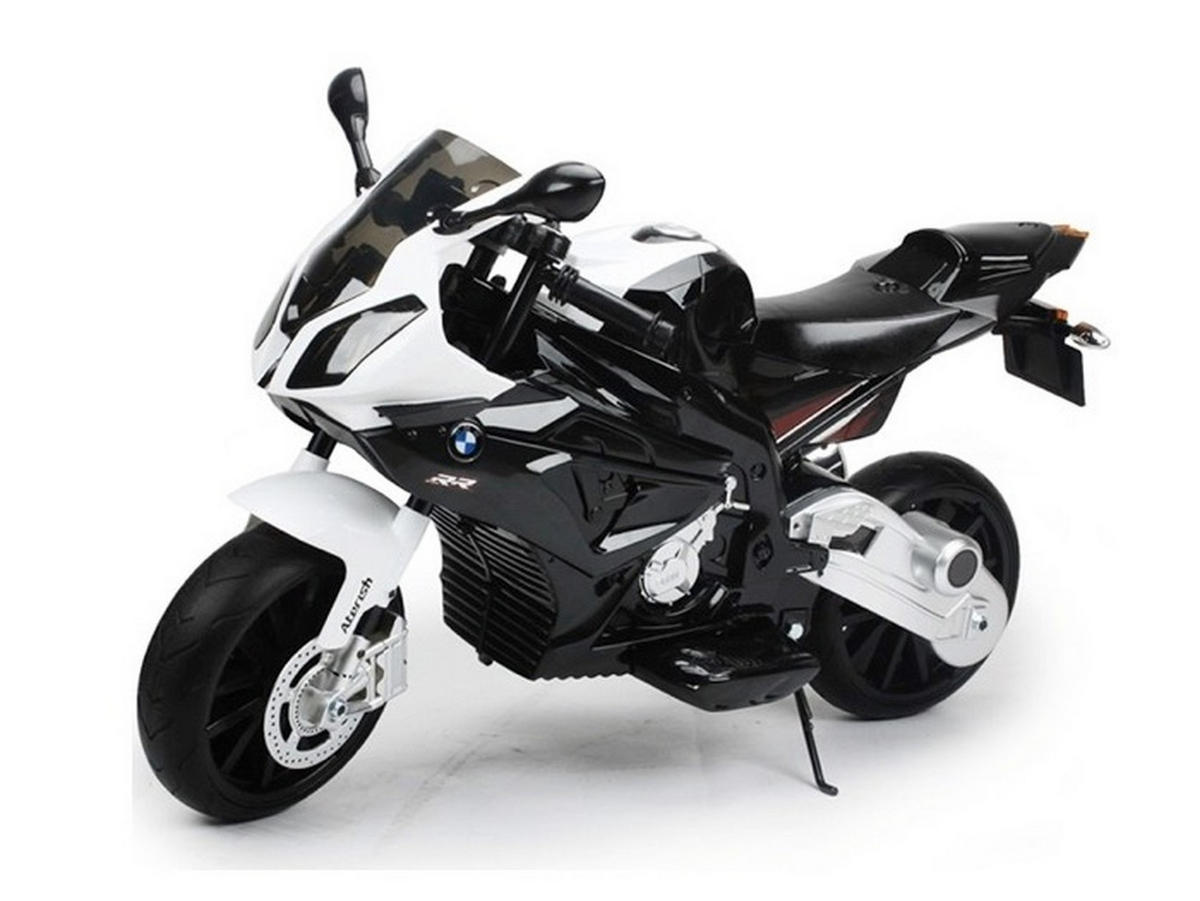 KINDER ELEKTROMOTORRAD BMW S 1000 schwarz - Schwarz, Kunststoff (108/48/71cm) - TPFLiving