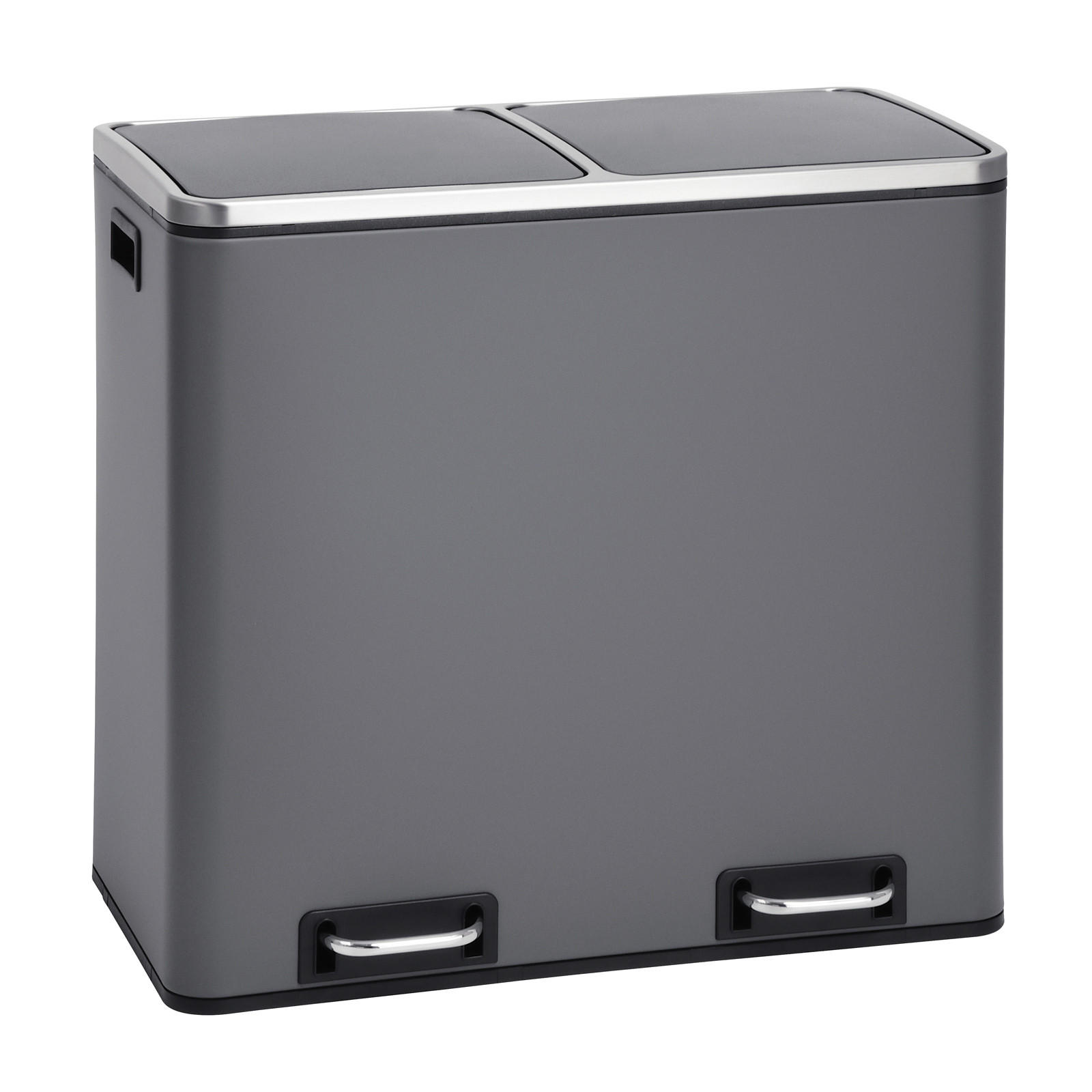 ABFALLEIMER TM2X24 Grau - Grau, Metall (59/54.5/36cm) - SVITA