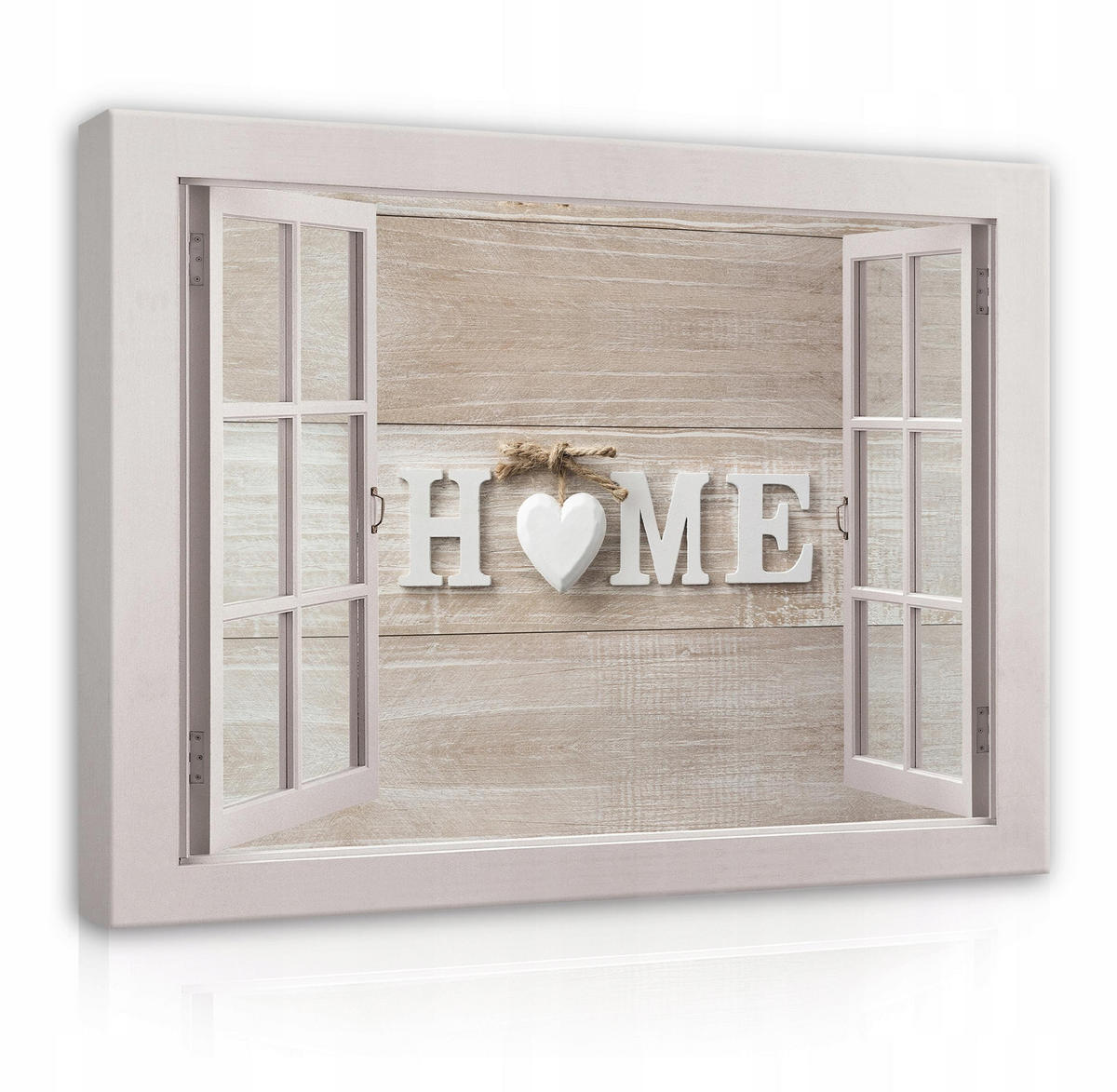 BILDER auf Leinwand Home Modern 80x60 - Multicolor, Holzwerkstoff (80/60cm) - Wallarena