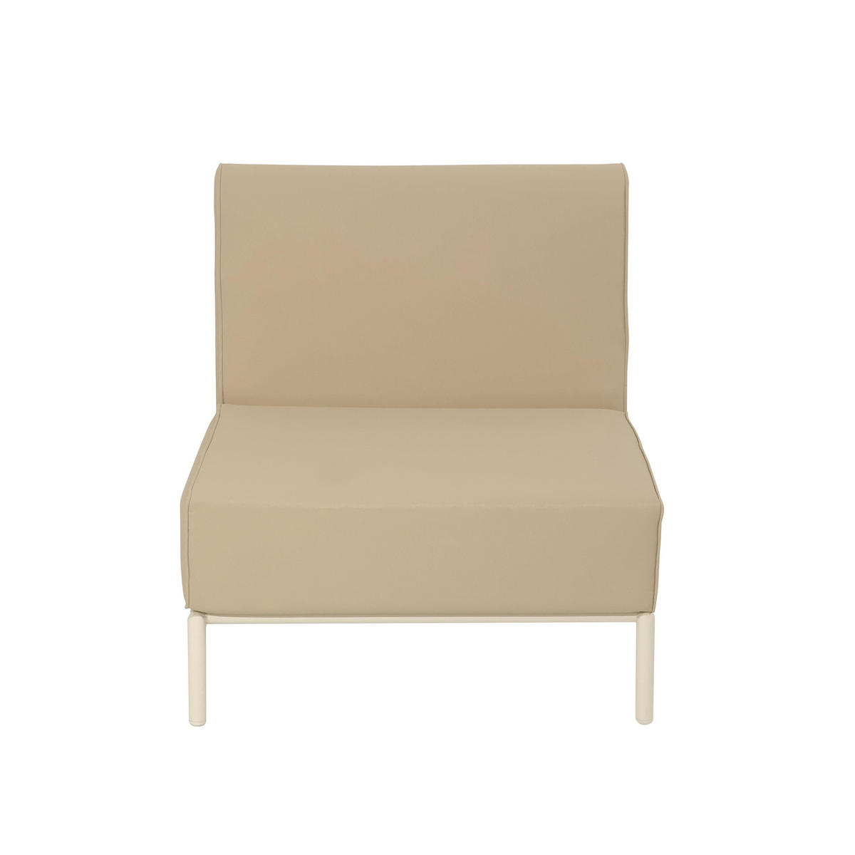 SESSEL, Beige - Beige, Textil (80/78/72cm) - Oviala
