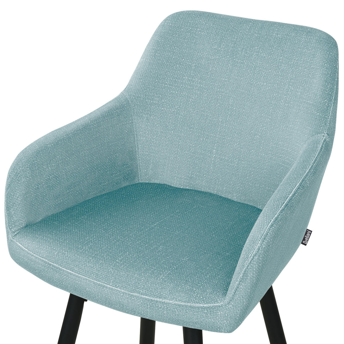 BÁRSZÉK 2 darabos Szett Bársony világoskék Casmalia - világoskék/fekete, textil (50/103/54cm) - Beliani