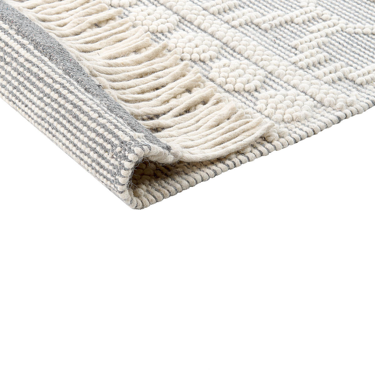 TEPPICH geflochten Solhan 300/200 cm - Beige, Textil (200/300cm) - Beliani