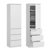 KLEIDERSCHRANK in Weiß - Weiß, Holzwerkstoff (40/180/50cm) - Home Collective