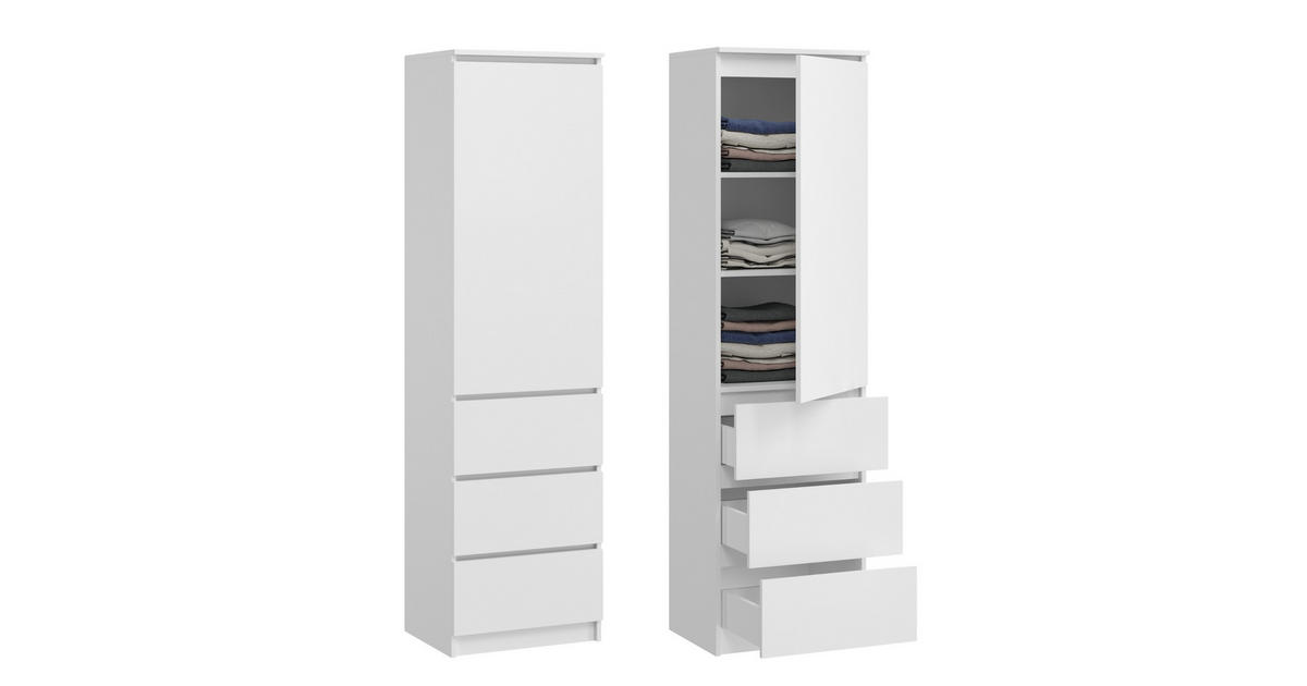 Kleiderschrank Mit 6 Regalen, 2 Kleiderstangen 180 X 40 X 180 Cm ELYSEE