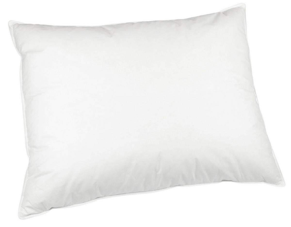 KISSEN, 70x90 cm, 100% Baumwolle, Weiß - Weiß, Textil (70/90cm) - Zollner