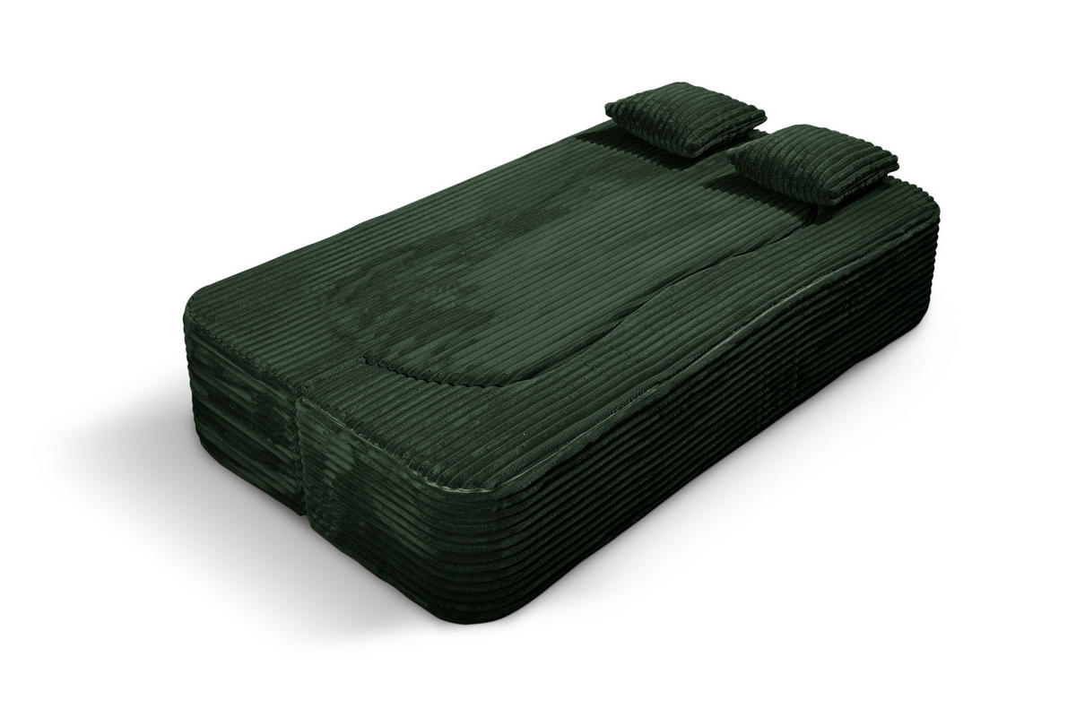 SCHLAFSOFA MYFOAM, Sofa mit Schlaffunktion, Farbe: Grun, Cordstoff - Grün, Textil (200/80/72cm) - Storez24