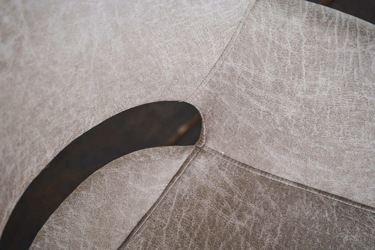 DREHSTUHL ZAJA Cremeweiß Microfaser - Creme, Textil (57/85/59cm) - KAWOLA