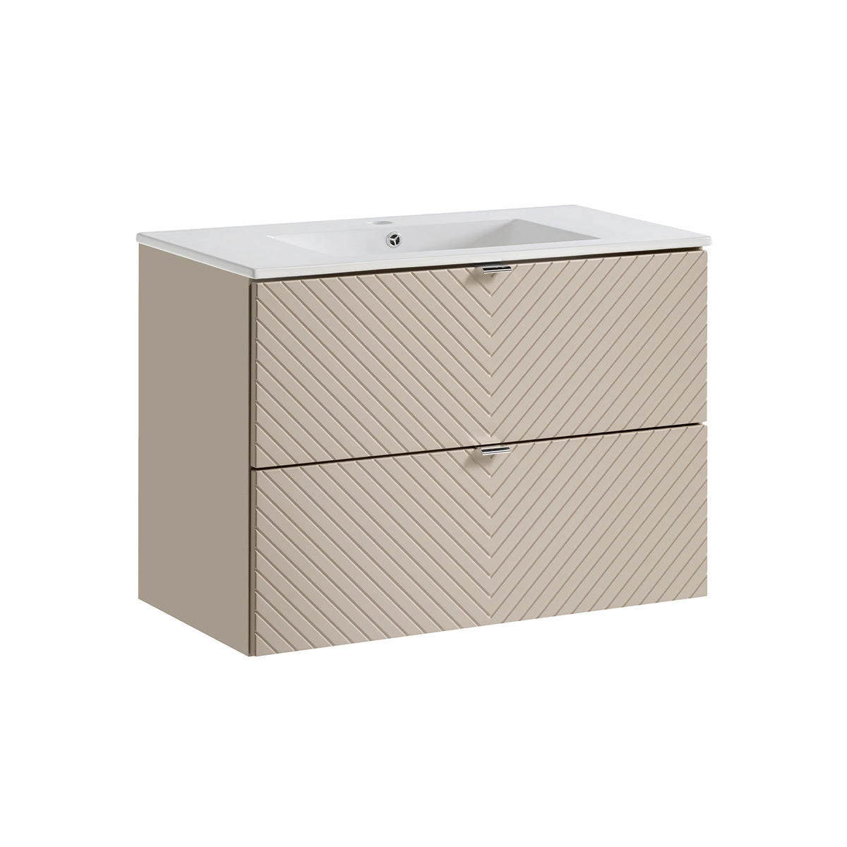 WASCHTISCH 80cm Manoa Kaschmir - Beige, Holzwerkstoff (80/57/40cm) - Petits-meubles