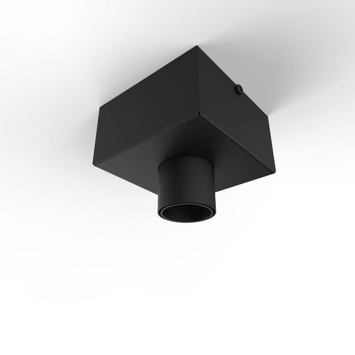 DECKENLEUCHTE - Schwarz, Metall (10/10/7.5cm) - Lumicom