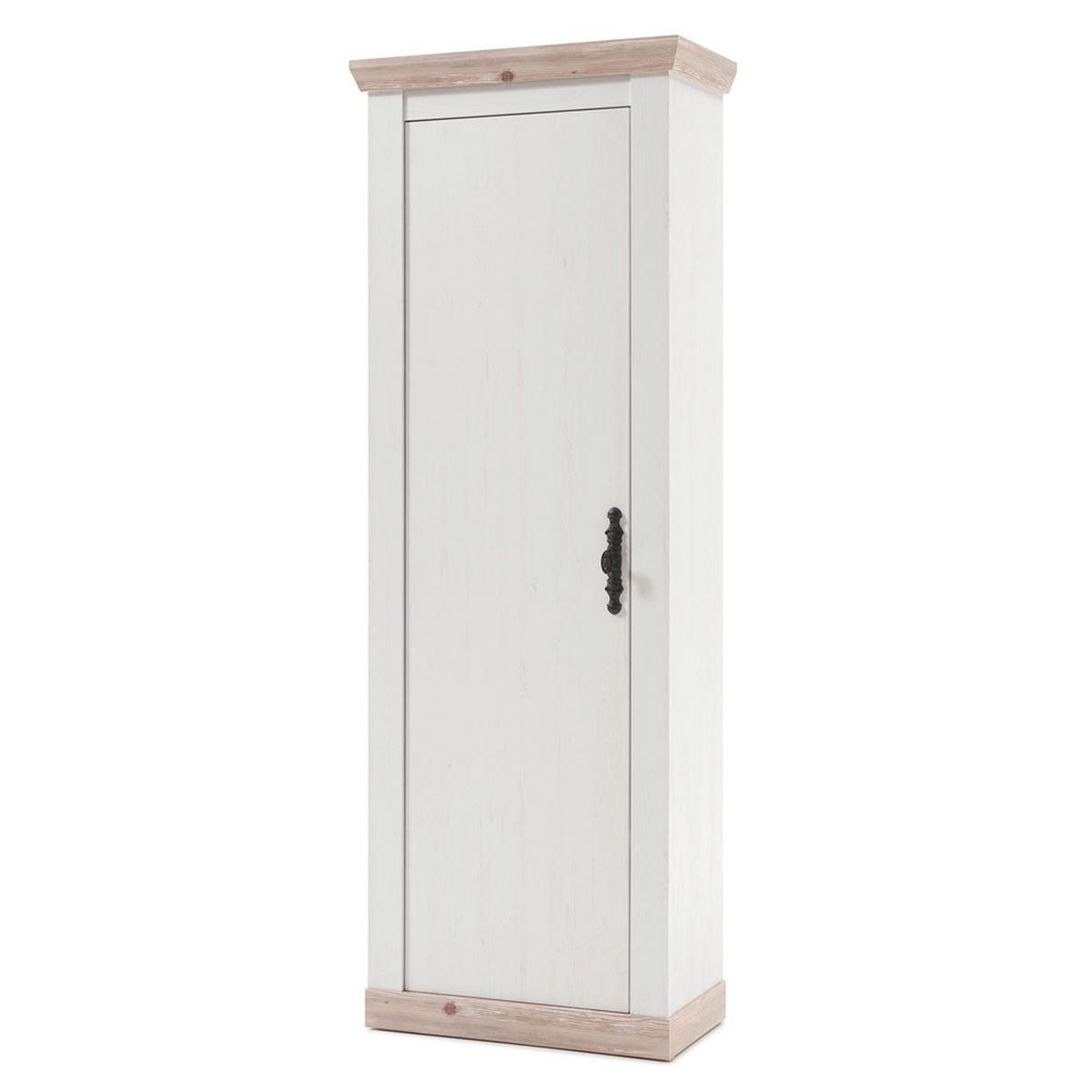 GARDEROBENSCHRANK Ferna-61 - Weiß, Holzwerkstoff (38/201/73cm) - Lomado