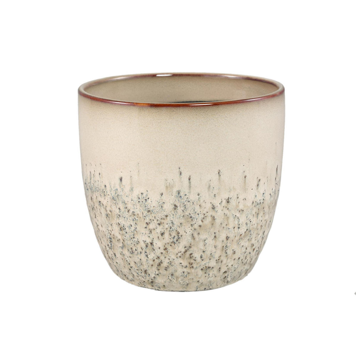 TOPF Harper Beige 20.5/20.5/18cm - Beige, Keramik (18cm) - PTMD Collection