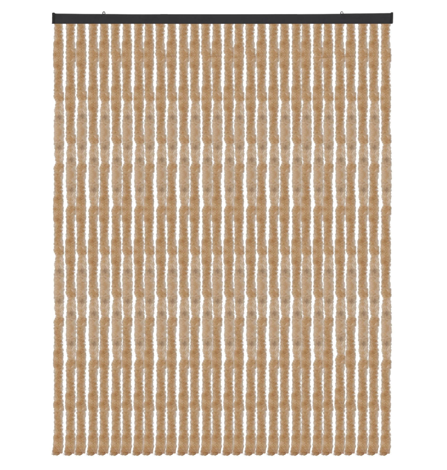 FLAUSCHVORHANG (120x200 cm) Türvorhang in "Beige" - Beige, Kunststoff (120/2/200cm) - Arsvita