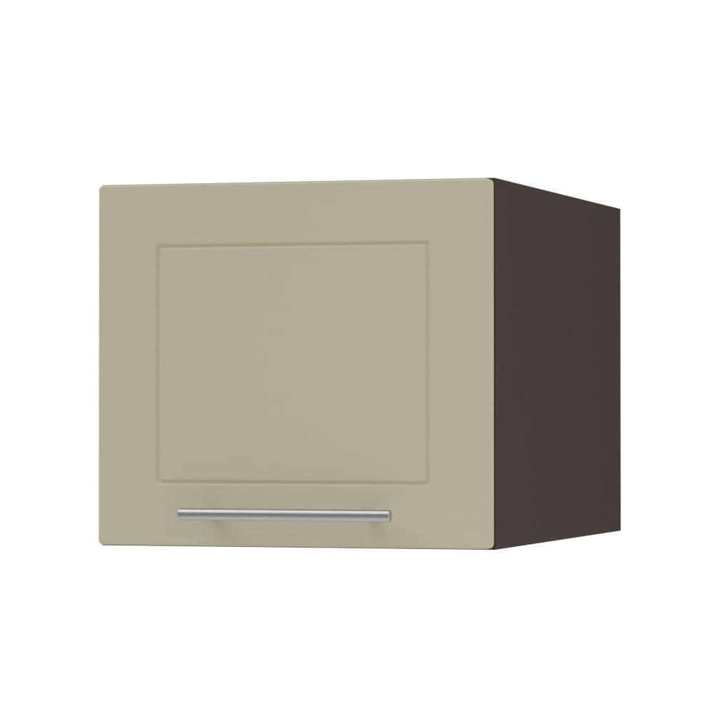 KLAPPHÄNGESCHRANK Kvantum W6B/45 Vanille Matt / Lava Matt 45 / 59 / 36cm - Dunkelgrau/Creme, Holz/Holzwerkstoff (45/36/59cm) - Feldmann-Wohnen