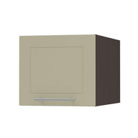 KLAPPHÄNGESCHRANK Kvantum W6B/40 Vanille Matt / Lava Matt 40 / 59 / 36cm - Dunkelgrau/Creme, Holz/Holzwerkstoff (40/36/59cm) - Feldmann-Wohnen