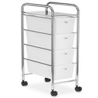 BADROLLWAGEN GINA - Transparent, Kunststoff/Metall (24/79/39cm) - IDIMEX