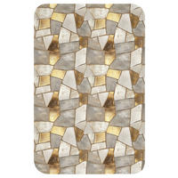 WC PŘEDLOŽKA Mozaika - Mramor - Zlato 40x60 cm - šampaňská, textil/plast (40/1cm) - OnlyWow
