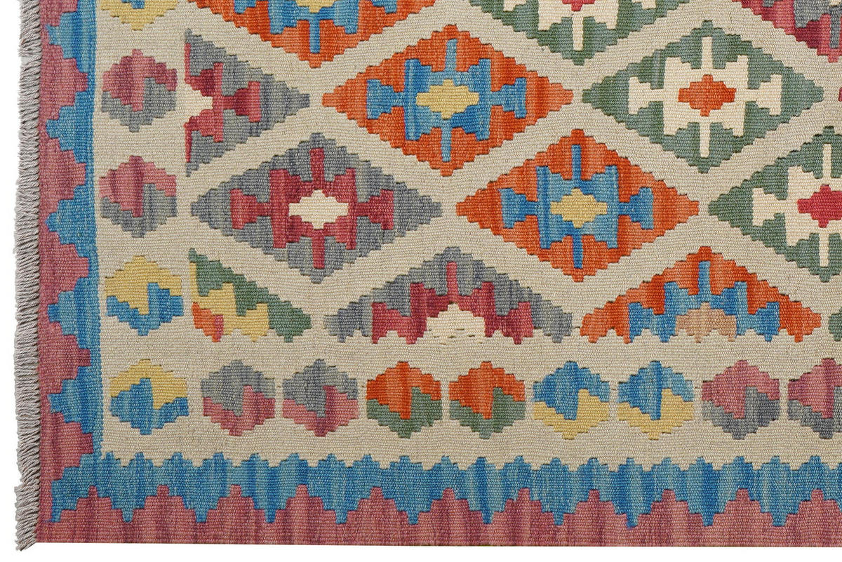 HANDWEBTEPPICH Kelim Gashgai Beige 179/126 cm - Beige, Textil (126/179cm) - Looma