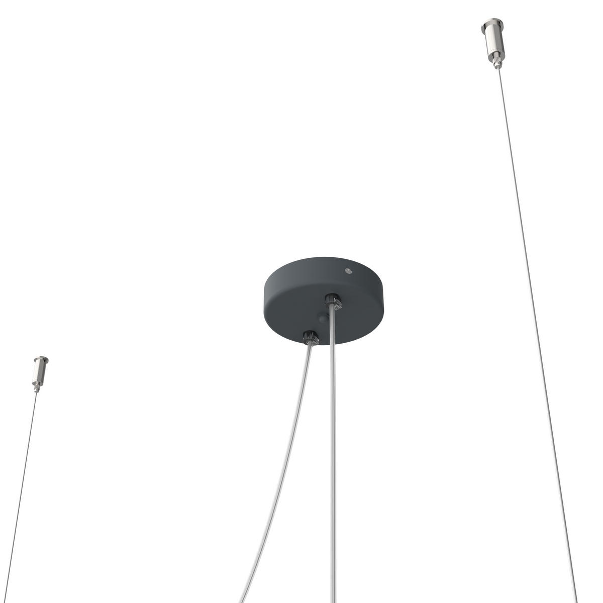 HÄNGELEUCHTE - Schwarz, Metall (40/40/9cm) - Lumicom
