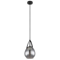 HÄNGELEUCHTE Metall Schwarz rauch - Schwarz, Glas (15/15/120cm) - Globo Lighting