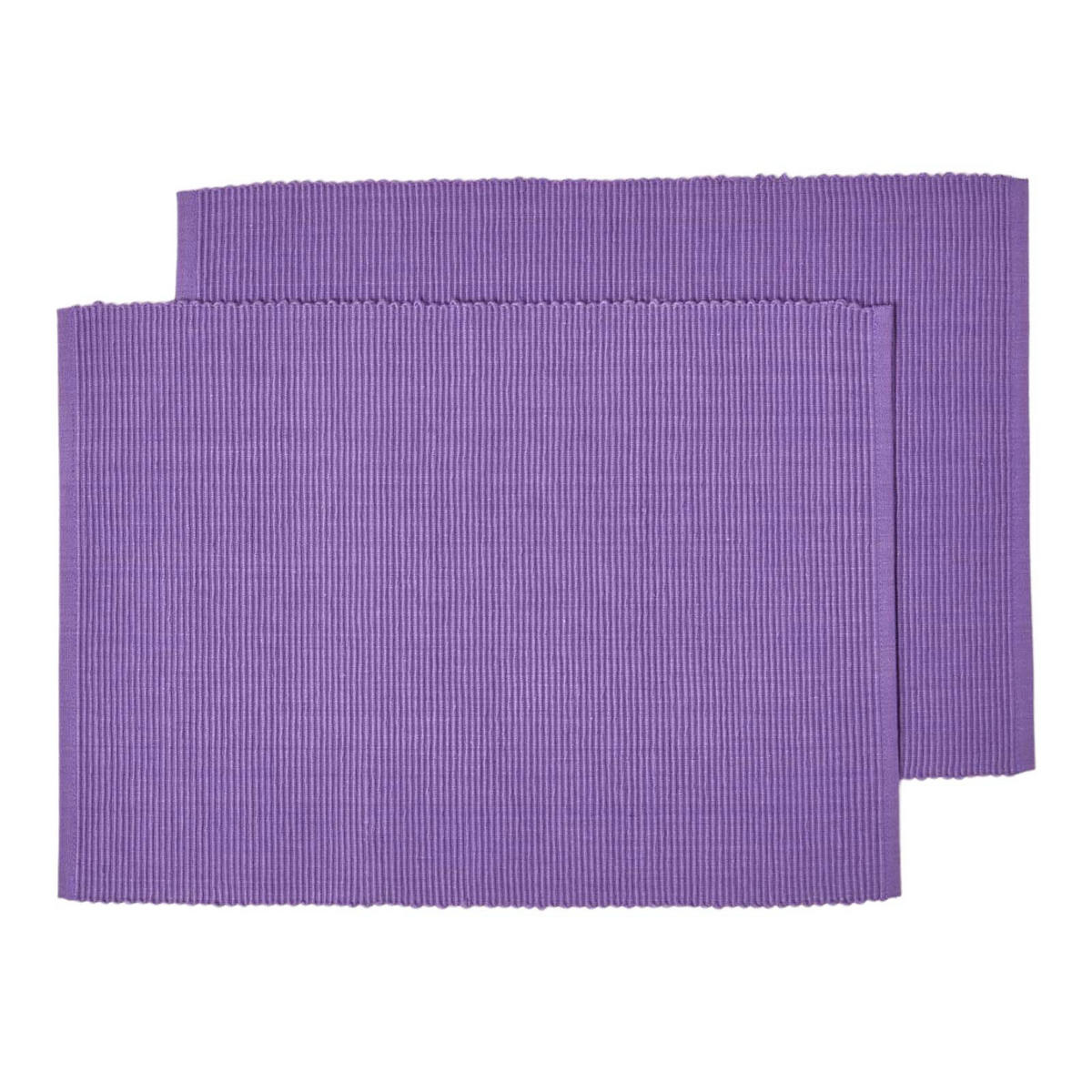 TISCHSET lila im 2er-Set 33/50 cm, 100% Baumwolle - Lila, Textil (33/50cm) - Homescapes