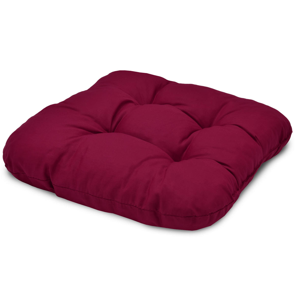 STUHLKISSEN Lisa 40/40/8 cm Rot 4tlg - Rot, Textil (40/40cm) - Beautissu 