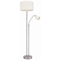 LED STEHLEUCHTE AVA Textil Beige - Beige, Metall (40/40/175cm) - Globo Lighting