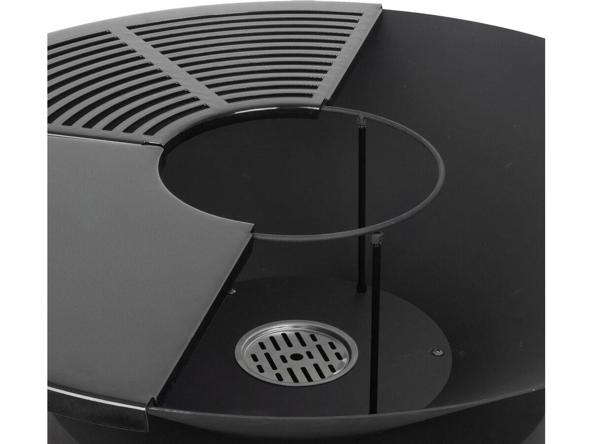 HOLZKOHLENGRILL cesar premium Schwarz - Schwarz, Metall (81/99/81cm) - Habitat Garten