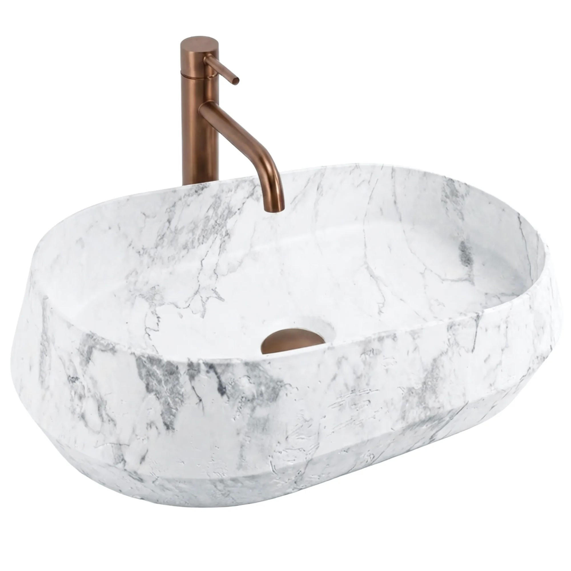 REA Aufsatzwaschbecken Grau 38x17x59 cm