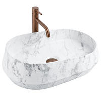 AUFSATZWASCHBECKEN Rea Zoe Dune - Grau, Kunststoff (38/17/59cm) - REA