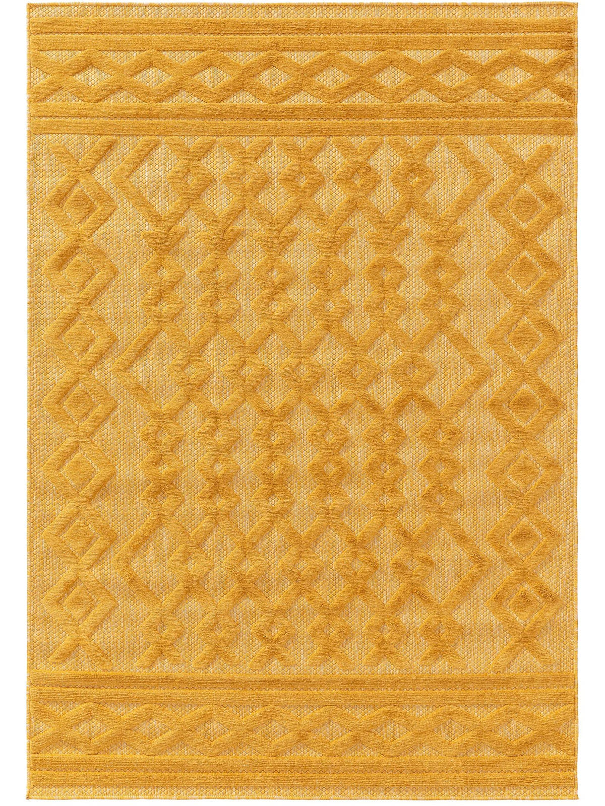 OUTDOORTEPPICH Bonte Gelb 160x230 cm - Gelb, Textil (160/230cm) - benuta Nest